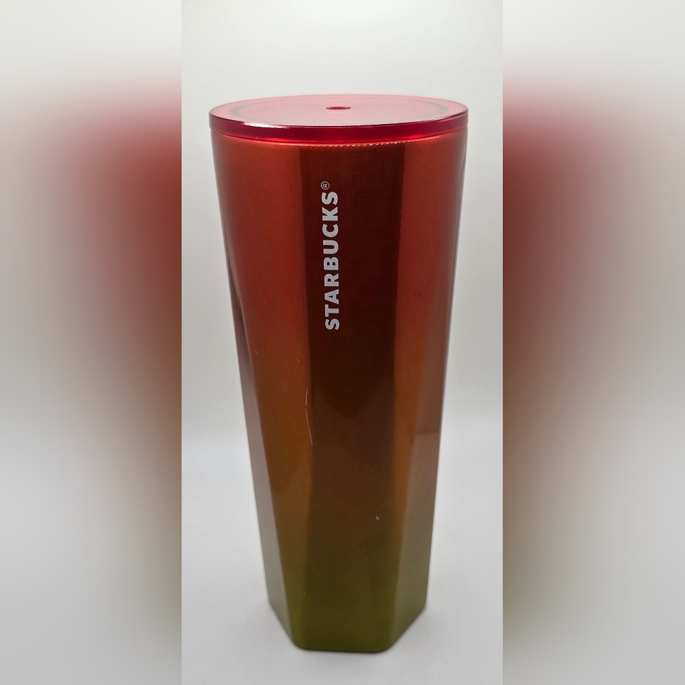 Starbucks 2022 Summer Heat Gradient Red Yellow Ombre Tumbler 24oz No Straw